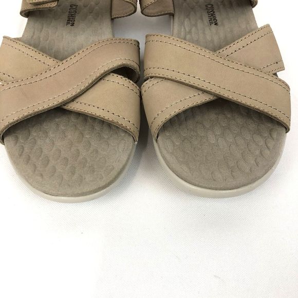 Clarks Ultimate Comfort Womens Size 8.5 M Slip On Tan Beige Sandals - Picture 3 of 9